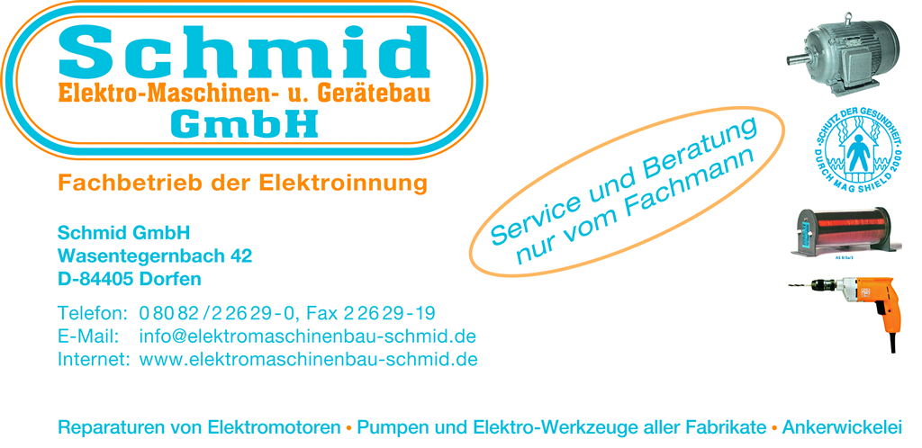 Logo mit Informationen